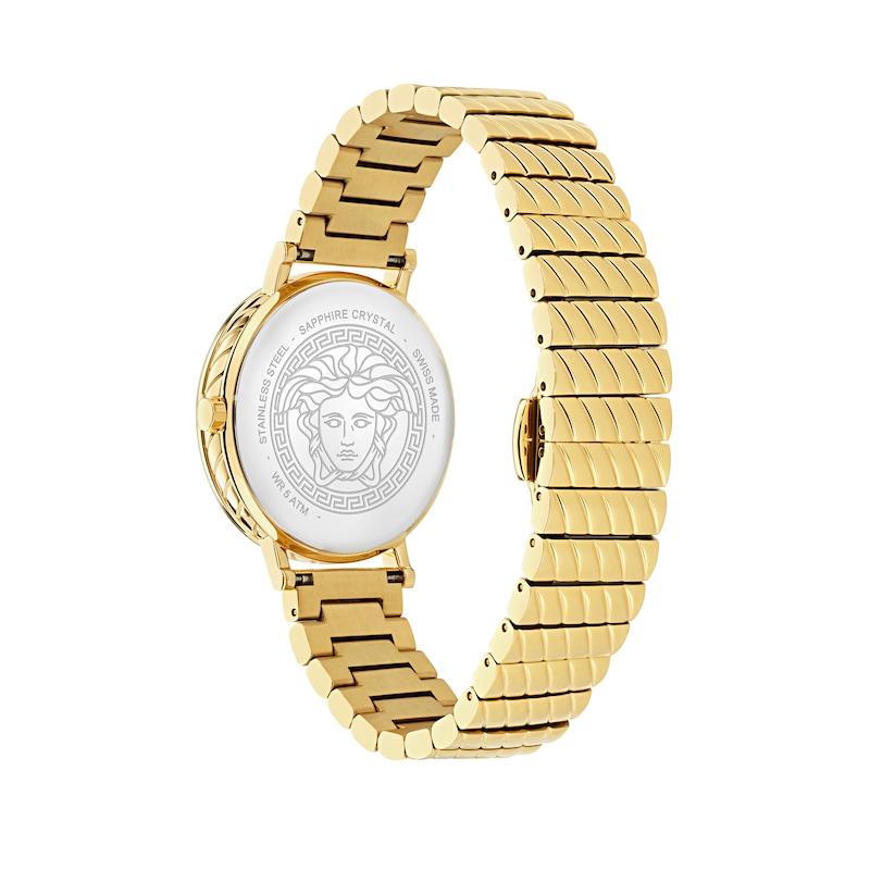Main Image 3 of Versace Delphinus Women’s Black Dial & Gold Tone Bracelet Watch