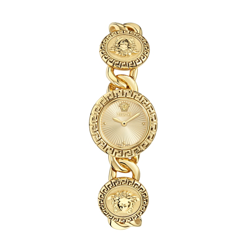 Main Image 1 of Versace Stud Icon Gold Tone Chain Bracelet Watch