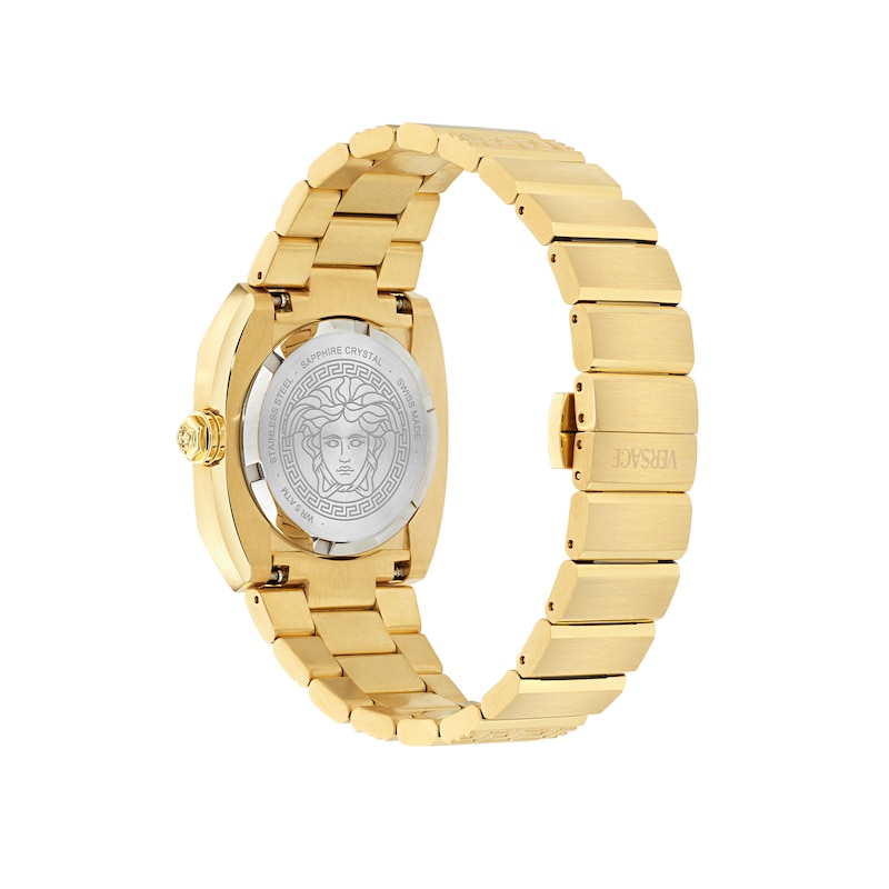 Main Image 3 of Versace Antares Black Dial & Gold Tone Bracelet Watch