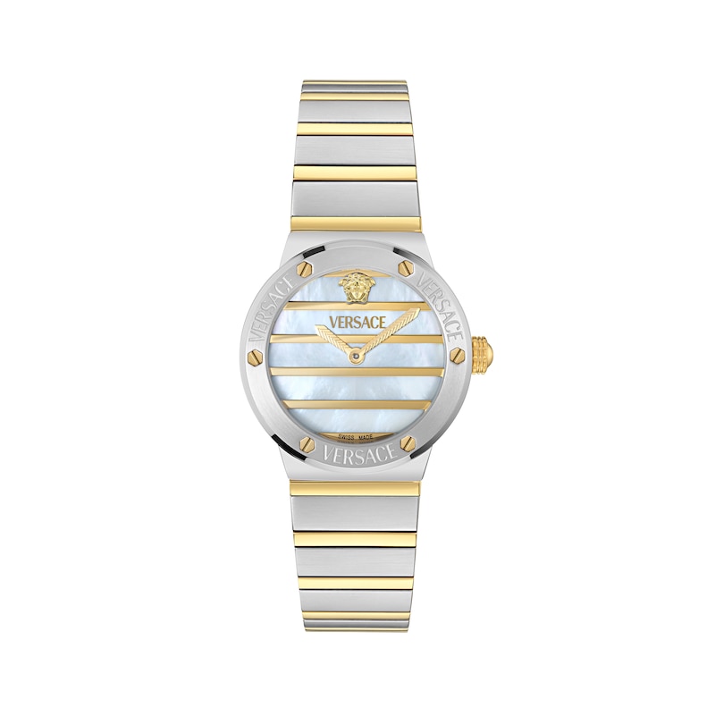 Main Image 1 of Versace Greca Logo Two Tone Bracelet Watch
