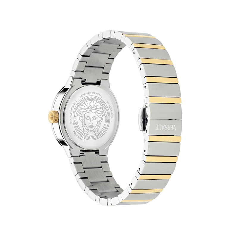 Main Image 3 of Versace Greca Logo Two Tone Bracelet Watch