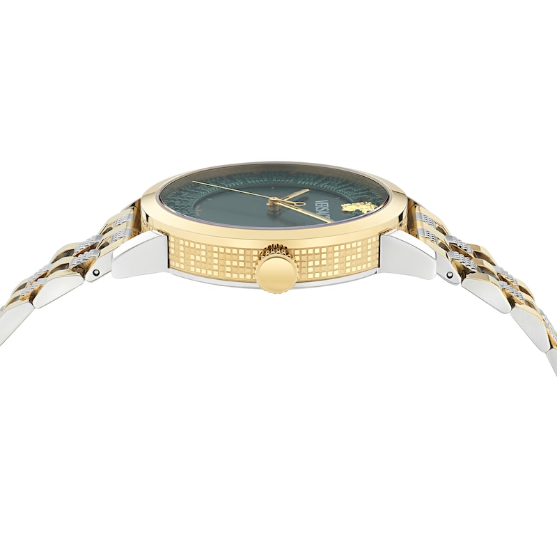 Main Image 2 of Versace Albireo Green Dial & Two Tone Bracelet Watch
