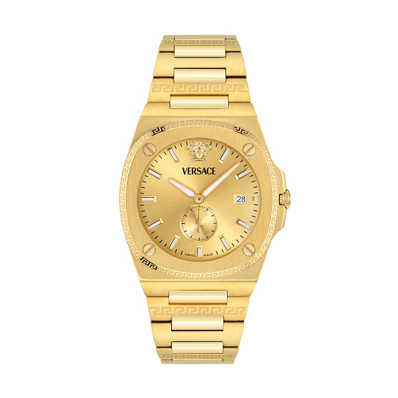 Main Image 1 of Versace Tolomeo Men's Gold Dial & Gold Tone Bracelet Watch