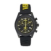 Thumbnail Image 1 of Versace Fornax Black Dial Yellow & Black Logo Silicone Strap Watch