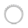 Thumbnail Image 3 of Leonardo Da Vinci Cut Platinum Claw Set Eternity 0.50ct Diamond Ring