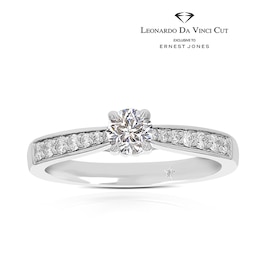 Engagement Ring Leonardo Da Vinci Cut Platinum Solitaire 0.50ct Diamond Ring