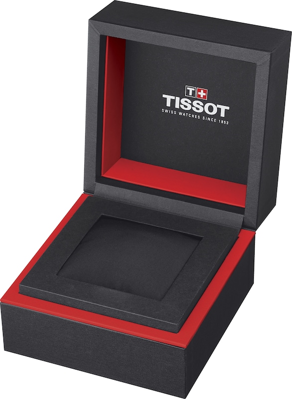 Tissot Supersport Men's Black Leather Strap Watch
