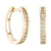 Thumbnail Image 1 of 9ct Yellow Gold 0.15ct Diamond Hoop Earrings