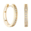 Thumbnail Image 0 of 9ct Yellow Gold 0.15ct Diamond Hoop Earrings