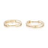Thumbnail Image 2 of 9ct Yellow Gold 0.15ct Diamond Hoop Earrings