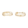 Thumbnail Image 1 of 9ct Yellow Gold 0.15ct Diamond Hoop Earrings