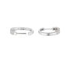 Thumbnail Image 2 of 9ct White Gold 0.50ct Diamond Hoop Earrings
