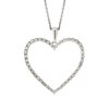 Thumbnail Image 0 of 9ct White Gold 0.50ct Diamond Heart Pendant