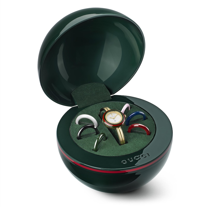 Main Image 6 of Gucci Play 28mm Gold Tone Bangle Watch