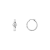Thumbnail Image 1 of Gucci Interlocking Sterling Silver 20mm Hoop Earrings