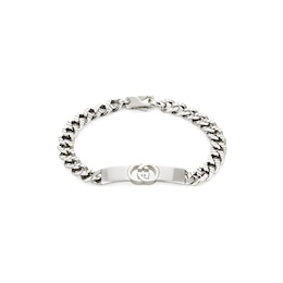 Gucci Interlocking G Sterling Silver Chain Bracelet