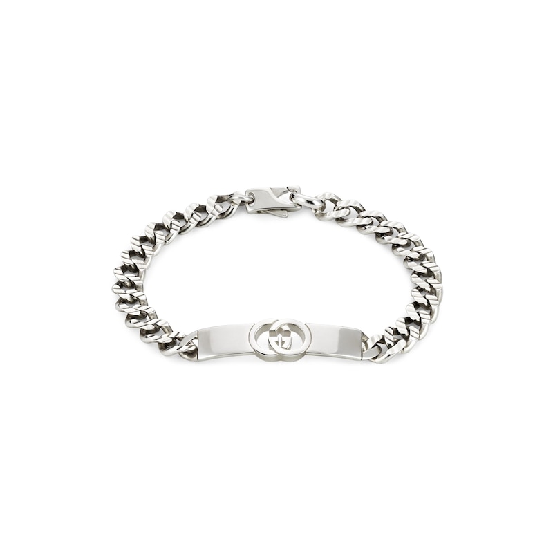 Main Image 1 of Gucci Interlocking G Sterling Silver Chain Bracelet