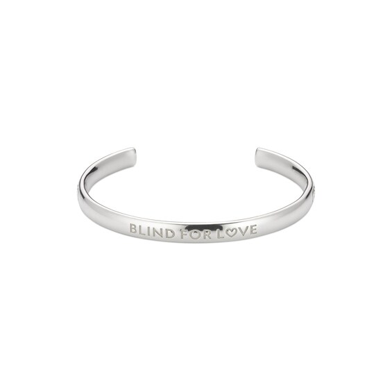 Gucci Blind For Love Sterling Silver Bangle