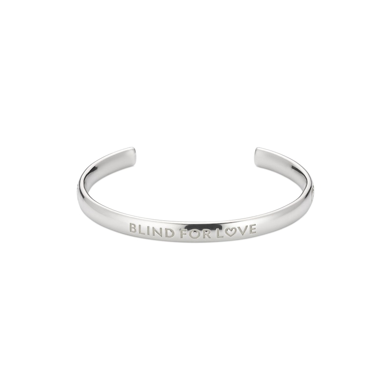 Main Image 1 of Gucci Blind For Love Sterling Silver Bangle