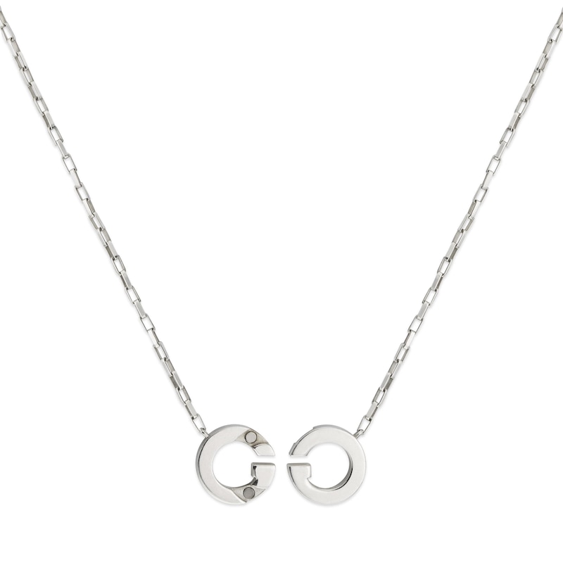 Main Image 2 of Gucci Interlocking Sterling Silver Pendant Necklace
