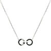 Thumbnail Image 3 of Gucci Interlocking Sterling Silver Black Enamel Pendant Necklace