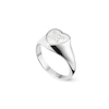 Thumbnail Image 2 of Gucci Blind For Love Sterling Silver Heart Shaped Signet Ring (Size M-N)