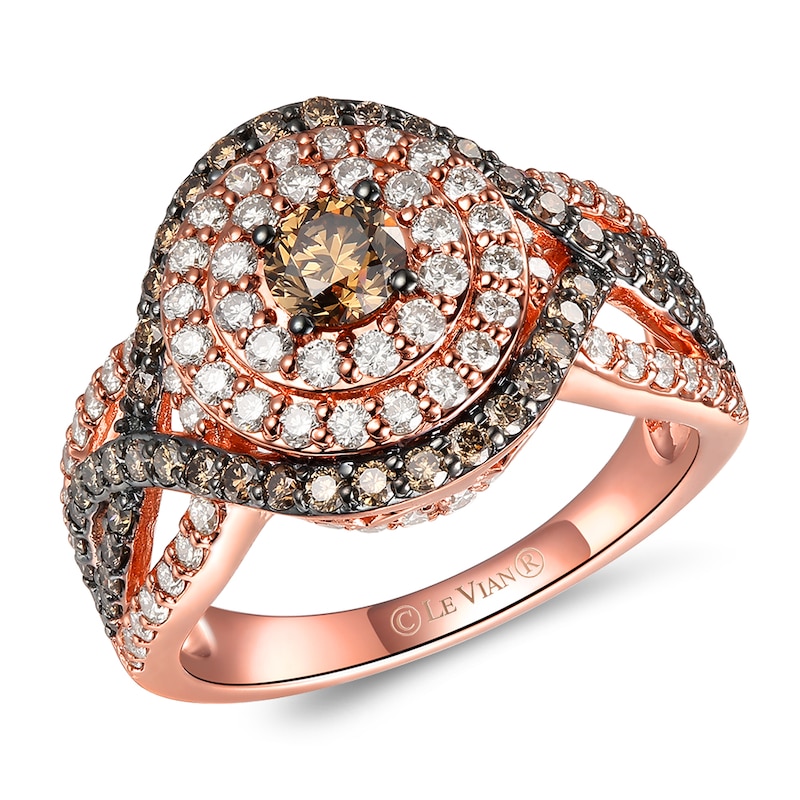 Le Vian 14ct Rose Gold 1.58ct Chocolate Diamond Ring