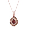 Thumbnail Image 0 of Le Vian 14ct Rose Gold 0.58ct Diamond Garnet Pendant