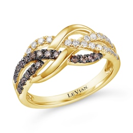 Le Vian 14ct Yellow Gold 0.45ct Diamond Infinity Ring