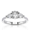 Thumbnail Image 1 of Engagement Ring 18ct White Gold 1ct Diamond Fancy Three Stone Ring