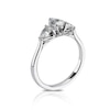 Thumbnail Image 1 of 18ct White Gold 1ct Diamond Fancy Pear Three Stone Ring