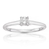 Thumbnail Image 1 of 14ct White Gold 0.25ct Diamond Four Claw Solitaire Ring