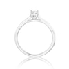 Thumbnail Image 3 of 14ct White Gold 0.25ct Diamond Four Claw Solitaire Ring