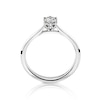 Thumbnail Image 2 of 14ct White Gold 0.33ct Diamond Six Claw Solitaire Ring