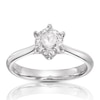 Thumbnail Image 2 of 14ct White Gold 1ct Diamond Six Claw Solitaire Ring