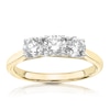 Thumbnail Image 0 of 18ct Yellow Gold 1ct Diamond Round Three Stone Ring