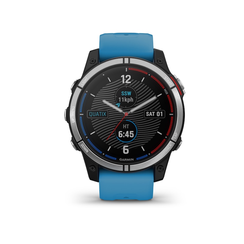 Main Image 1 of Garmin Quatix® 7 Standard Edition 47mm Silicone Blue Strap Watch