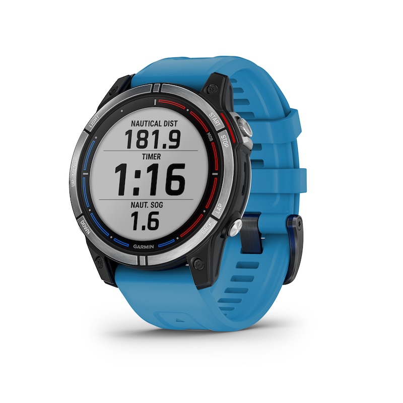 Main Image 2 of Garmin Quatix® 7 Standard Edition 47mm Silicone Blue Strap Watch