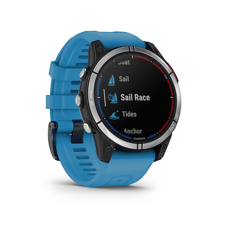 Main Image 3 of Garmin Quatix® 7 Standard Edition 47mm Silicone Blue Strap Watch