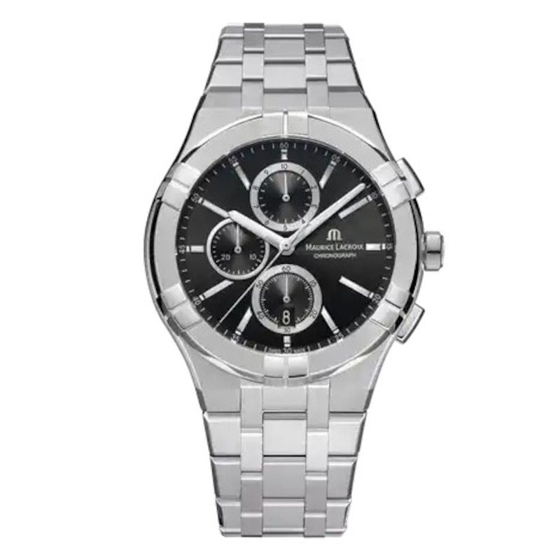 Main Image 1 of Maurice Lacroix Aikon Chronograph Black Dial & Stainless Steel Watch