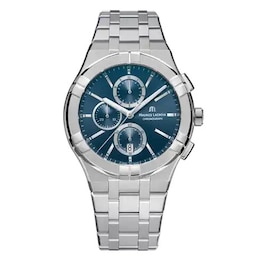 Maurice Lacroix Aikon Chronograph Blue Dial & Stainless Steel Watch