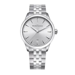 Maurice Lacroix 1975 39mm Silver Tone Dial & Stainless Steel Watch