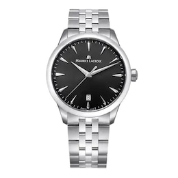 Maurice Lacroix 1975 39mm Black Dial & Stainless Steel Watch