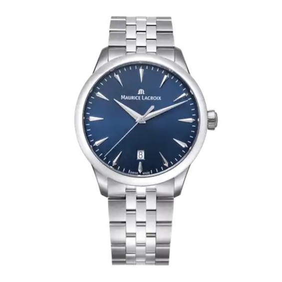 Men's Maurice Lacroix 1975 39Mm Blue Dial & Stainless Steel Watch