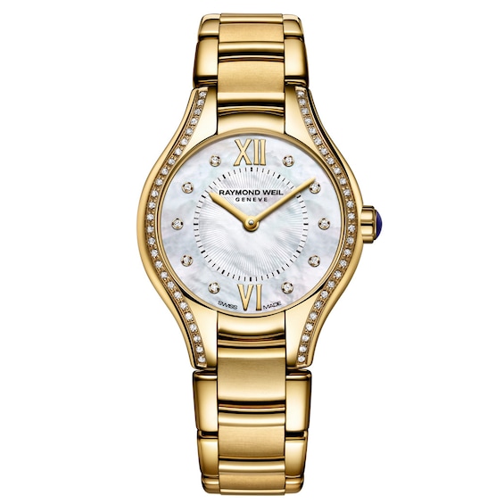Raymond Weil Noemia Ladies’ Diamond Gold Tone Bracelet Watch