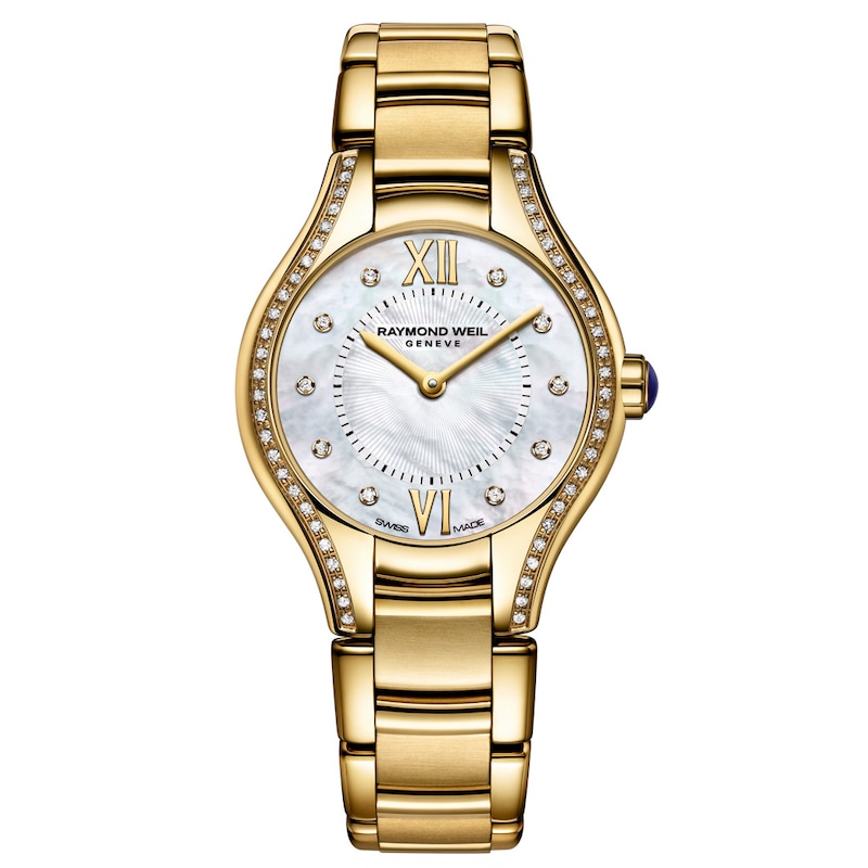 Raymond Weil Noemia Ladies' Diamond Gold Tone Bracelet Watch