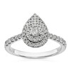 Thumbnail Image 1 of Engagement Ring Platinum Pear Shaped 0.50ct Diamond Ring