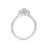 Thumbnail Image 3 of Engagement Ring Platinum Pear Shaped 0.50ct Diamond Ring