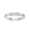 Thumbnail Image 1 of Platinum Twisted Eternity 0.25ct Diamond Ring