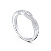 Thumbnail Image 3 of Platinum Twisted Eternity 0.25ct Diamond Ring